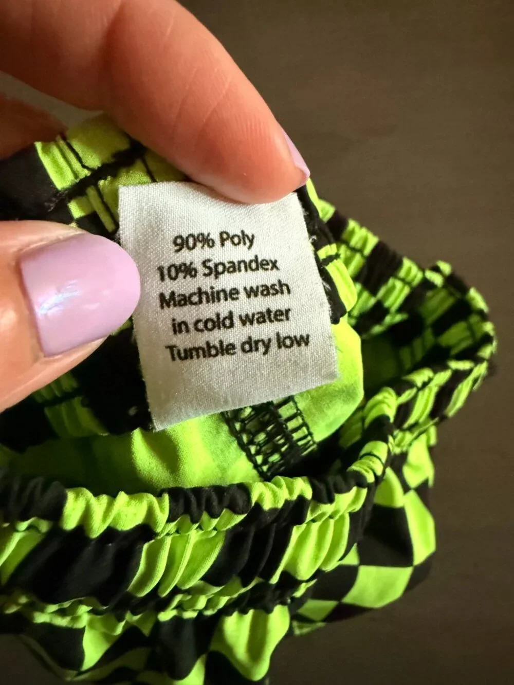 Neon Spotfast Check Hybrid Swim Shorts